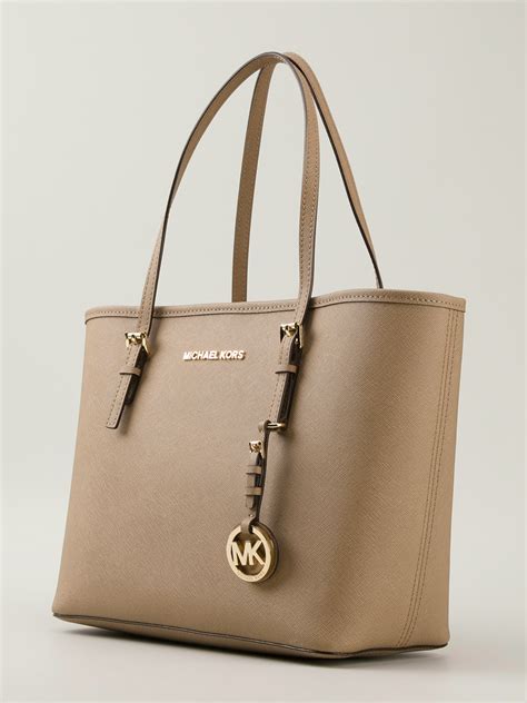 michael kors brown jet set wallet purse|Michael Kors designer tote jet set.